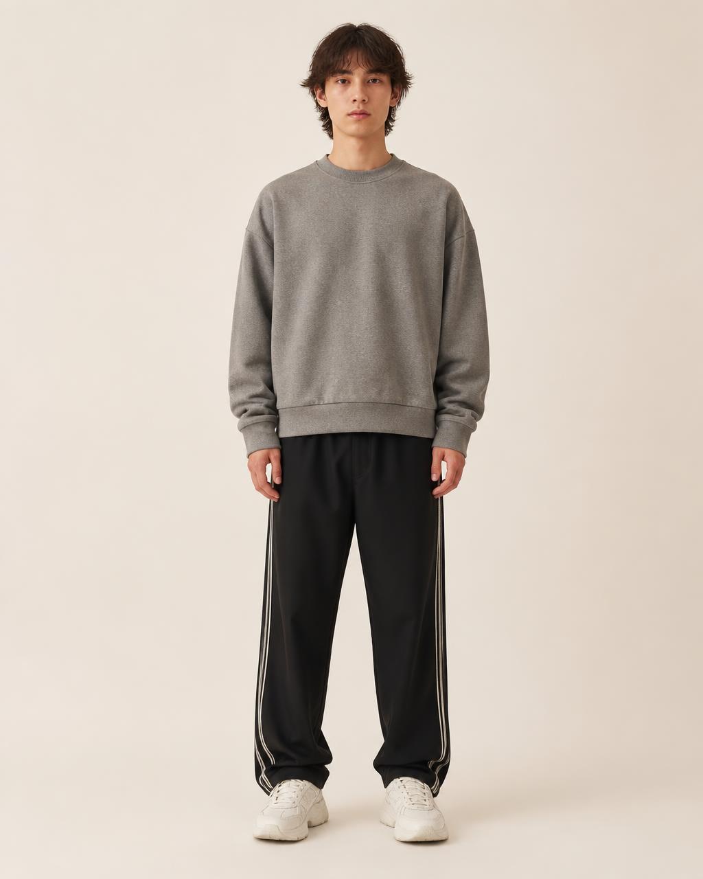 Weekend look rendered on a model